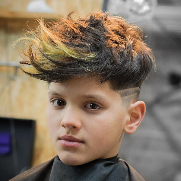 Boy in Los Angeles with mohawk hair cut or spiked hairstyle Stock Photo -  Alamy